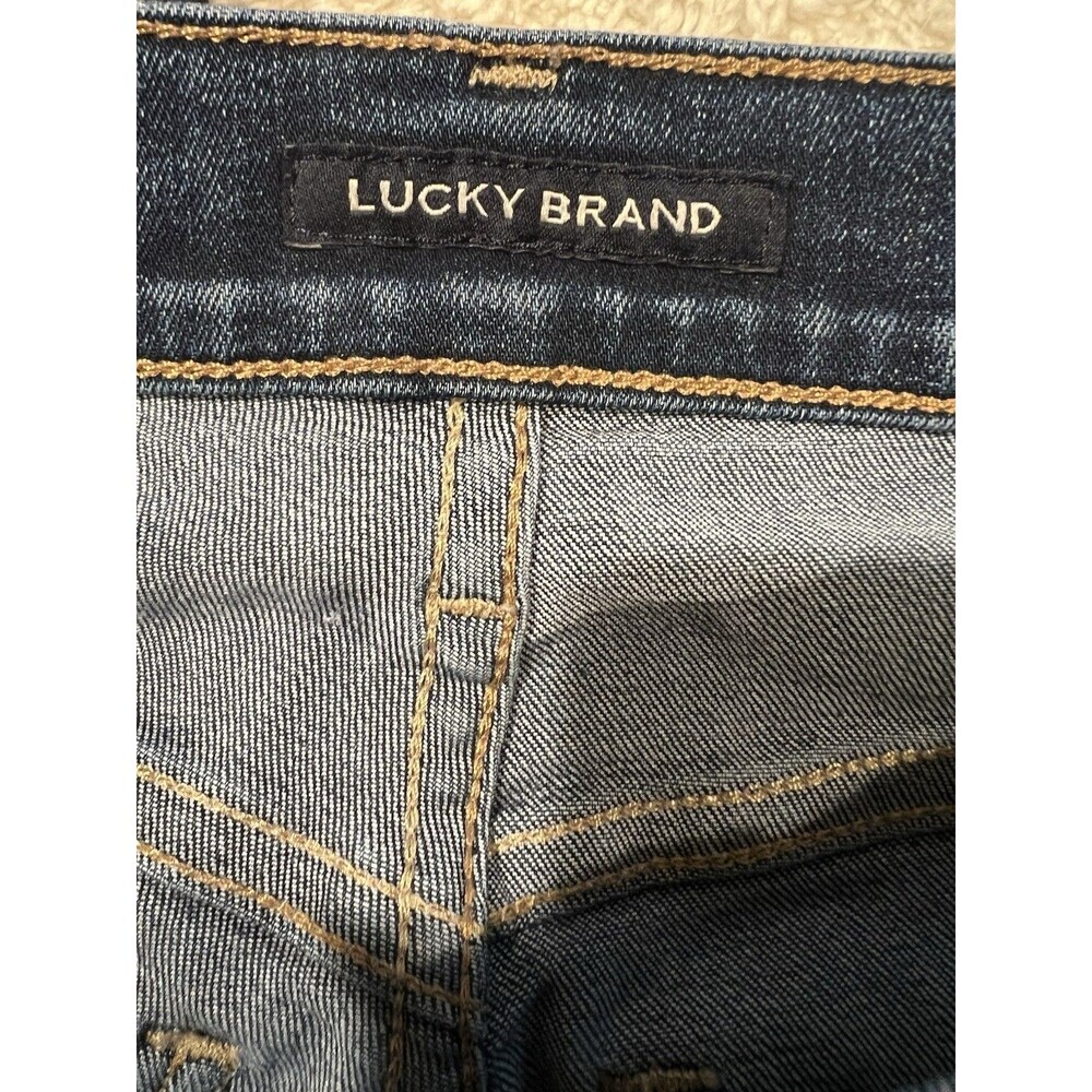 Lucky Brand Mid Rise Ava Skinny Womens Jeans Blue Size 4 27 Cut Ankle - Picture 11 of 11